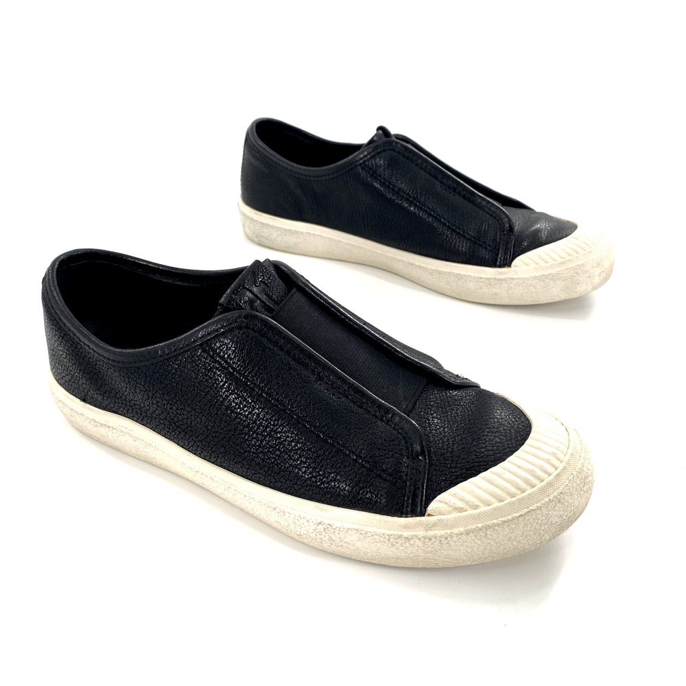 Frye Claudia Womens Loafers Sneakers Shoes Sz 7.5 Black‎ Leather Slip On 3471452